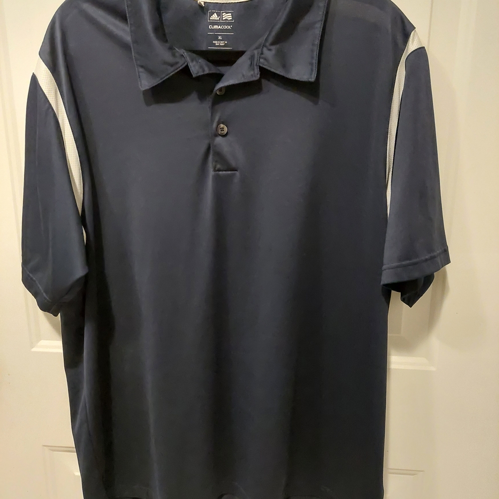 Adidas Climacool XL Navy Blue Polo Shirt